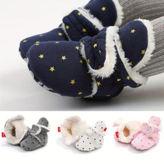 Warm Fleece Booties for Baby Boy