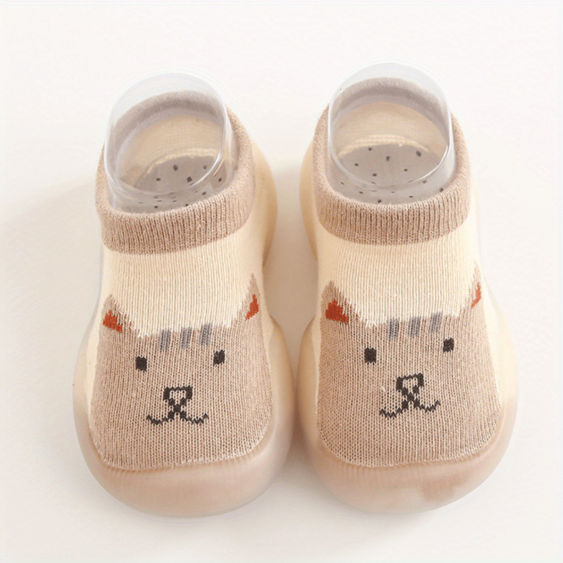 Boys Breathable Bear Slip On Sock Shoes Kids Casual Outdoor Walking Shoes