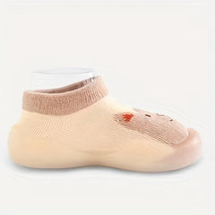 Boys Breathable Bear Slip On Sock Shoes Kids Casual Outdoor Walking Shoes