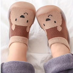 Boys Breathable Bear Slip On Sock Shoes Kids Casual Outdoor Walking Shoes