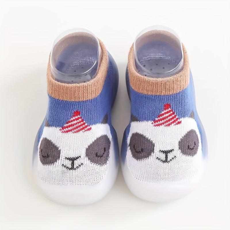 Boys Breathable Bear Slip On Sock Shoes Kids Casual Outdoor Walking Shoes