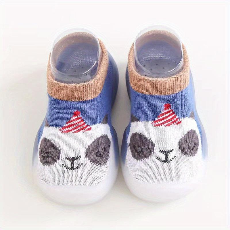 Boys Breathable Bear Slip On Sock Shoes Kids Casual Outdoor Walking Shoes