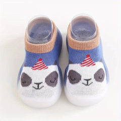 Boys Breathable Bear Slip On Sock Shoes Kids Casual Outdoor Walking Shoes