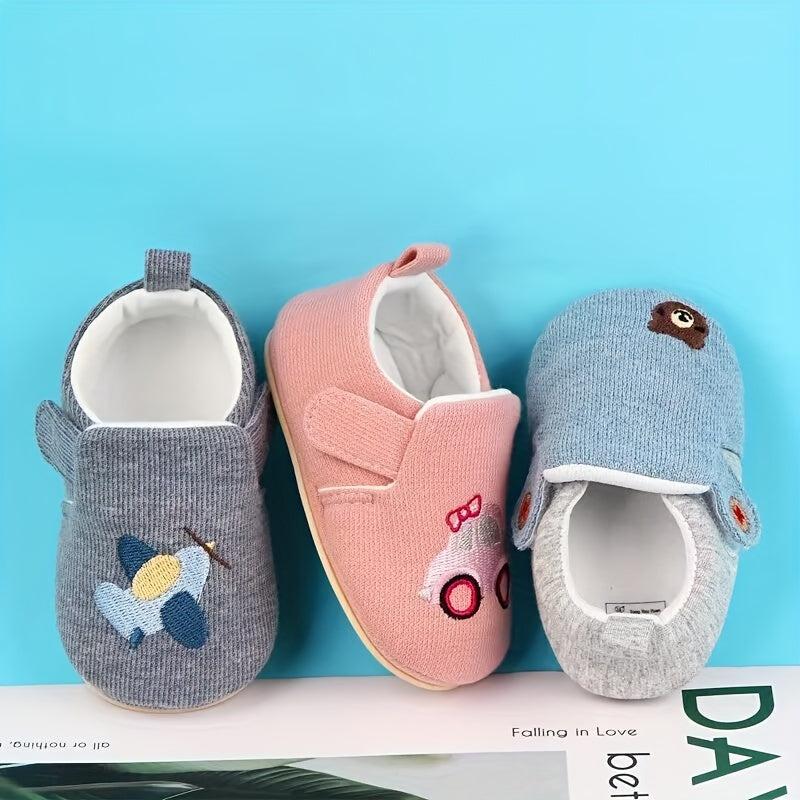 Casual Cartoon Sneakers for Baby Boys and Girls Lightweight Non Slip Shoes