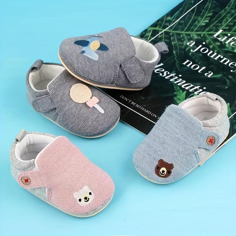 Casual Cartoon Sneakers for Baby Boys and Girls Lightweight Non Slip Shoes
