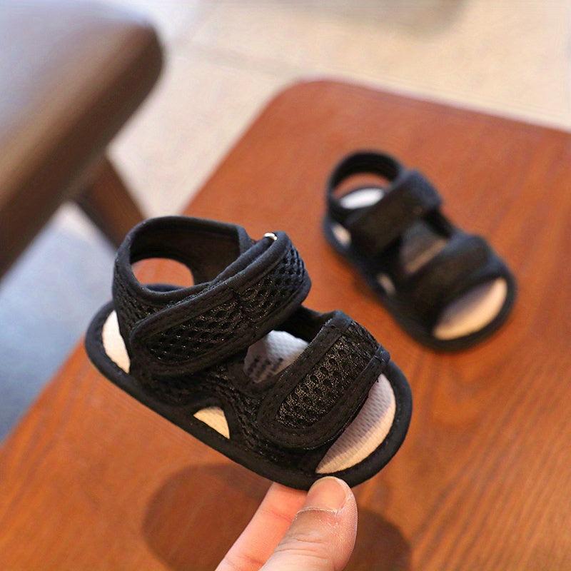 Baby Boys Mesh Slip On Sandals with Adjustable Strap