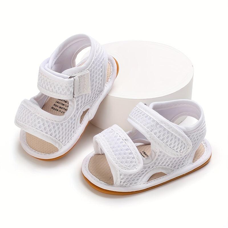 Baby Boys Mesh Slip On Sandals with Adjustable Strap