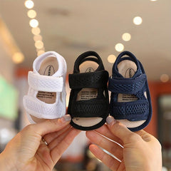 Baby Boys Mesh Slip On Sandals with Adjustable Strap