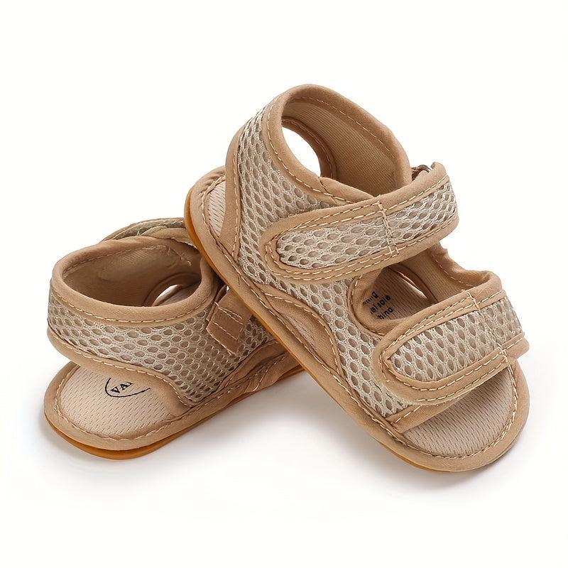 Baby Boys Mesh Slip On Sandals with Adjustable Strap