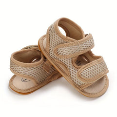 Baby Boys Mesh Slip On Sandals with Adjustable Strap