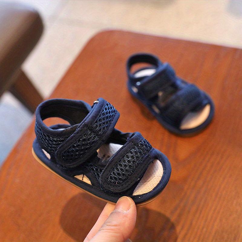 Baby Boys Mesh Slip On Sandals with Adjustable Strap