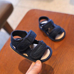 Baby Boys Mesh Slip On Sandals with Adjustable Strap