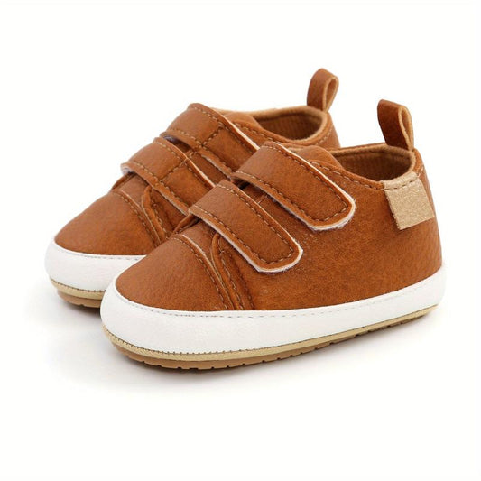 Baby Boys Hook And Loop Sneakers Comfortable Flats Shoes