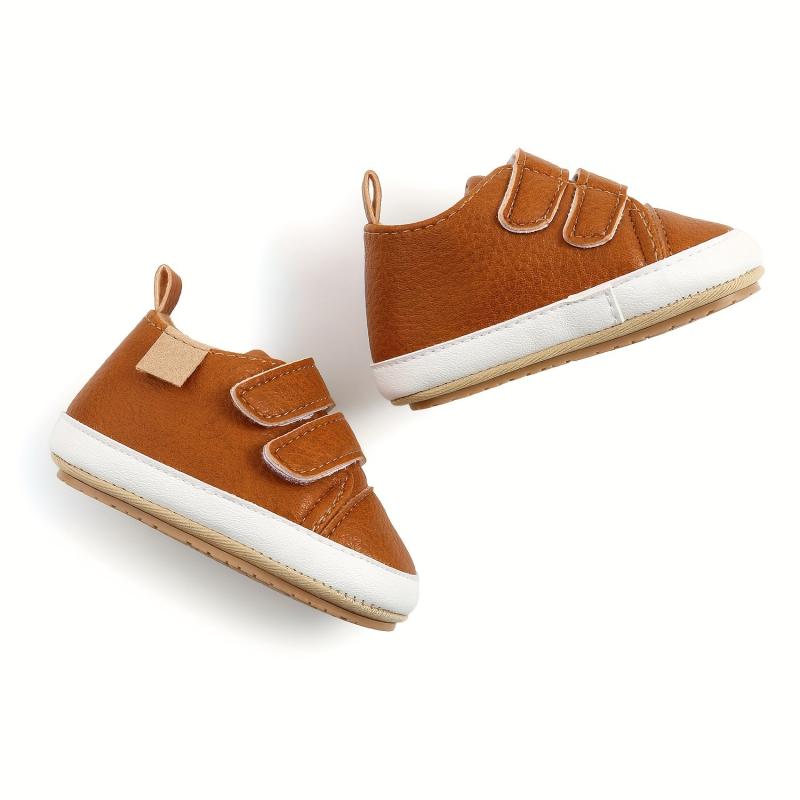 Baby Boys Hook And Loop Sneakers Comfortable Flats Shoes