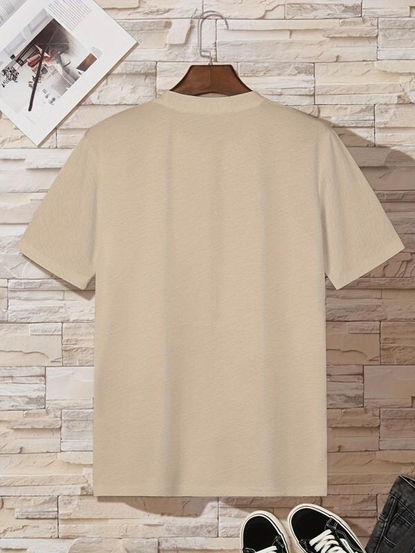 Men's Plus Size Bottles Graphic Print T-shirt & Shorts Set