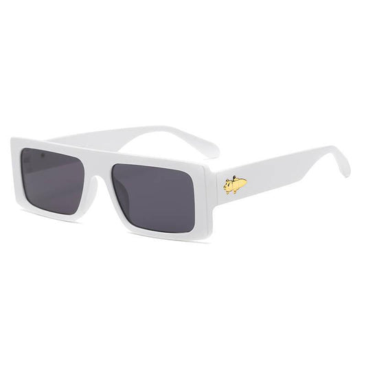 Retro Men's Sunglasses UV400 Square Frame Outdoor Sunshade Glasses