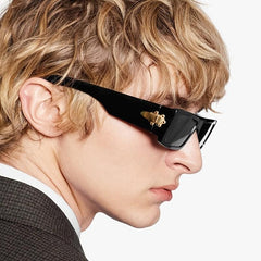 Retro Men's Sunglasses UV400 Square Frame Outdoor Sunshade Glasses