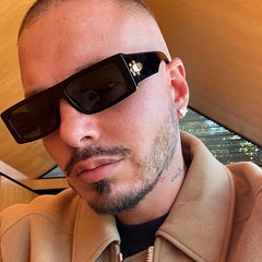 Retro Men's Sunglasses UV400 Square Frame Outdoor Sunshade Glasses
