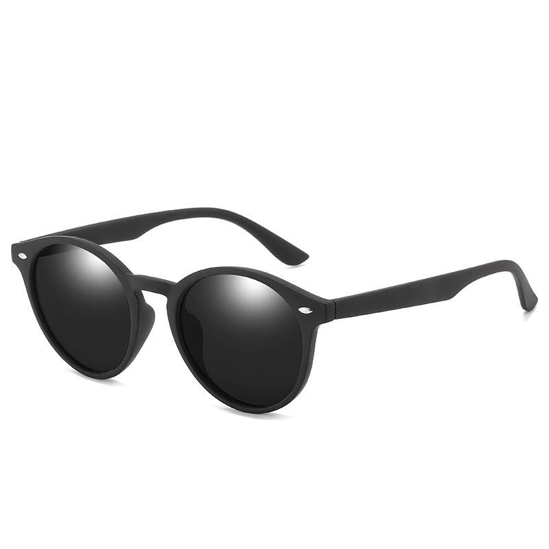 Men's Polarized Sunglasses Round Frame Driver Fishing Glasses UV400