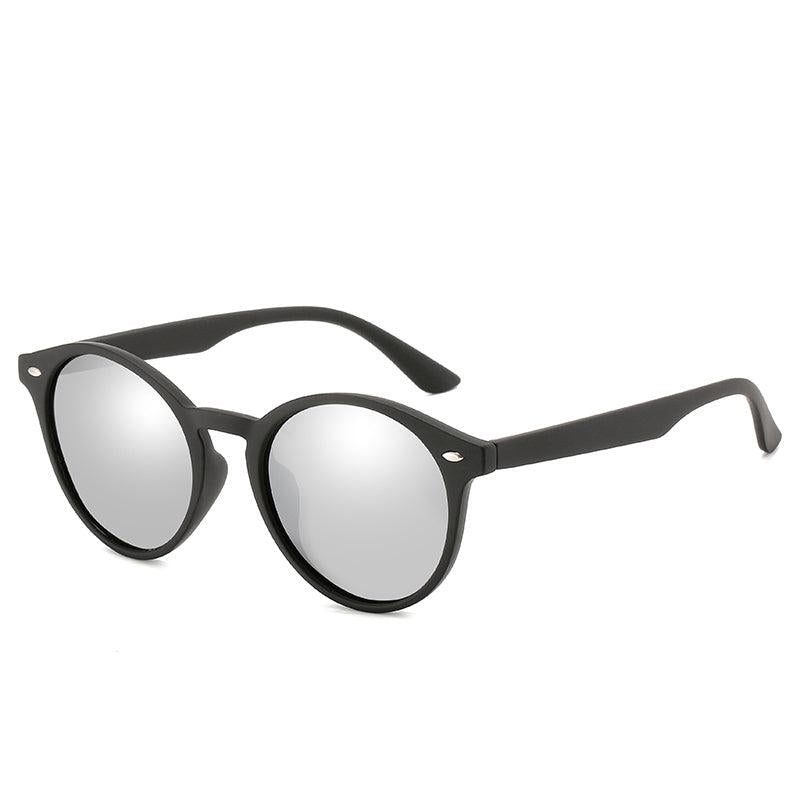 Men's Polarized Sunglasses Round Frame Driver Fishing Glasses UV400