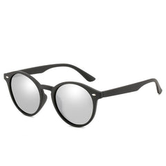 Men's Polarized Sunglasses Round Frame Driver Fishing Glasses UV400