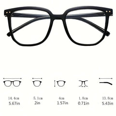 Anti Light Glasses Clear Lens Unisex Eyewear Relieve Eye Fatigue