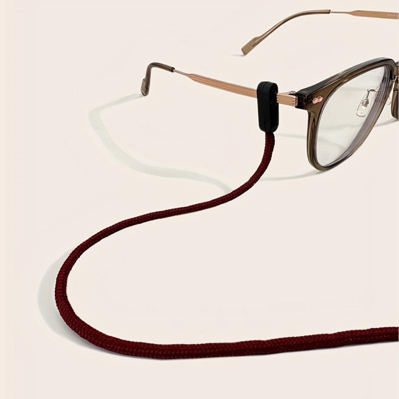 Burgundy Eyeglass Strap Prevents Fading And Pilling
