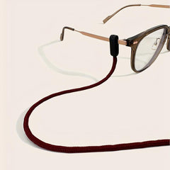 Burgundy Eyeglass Strap Prevents Fading And Pilling