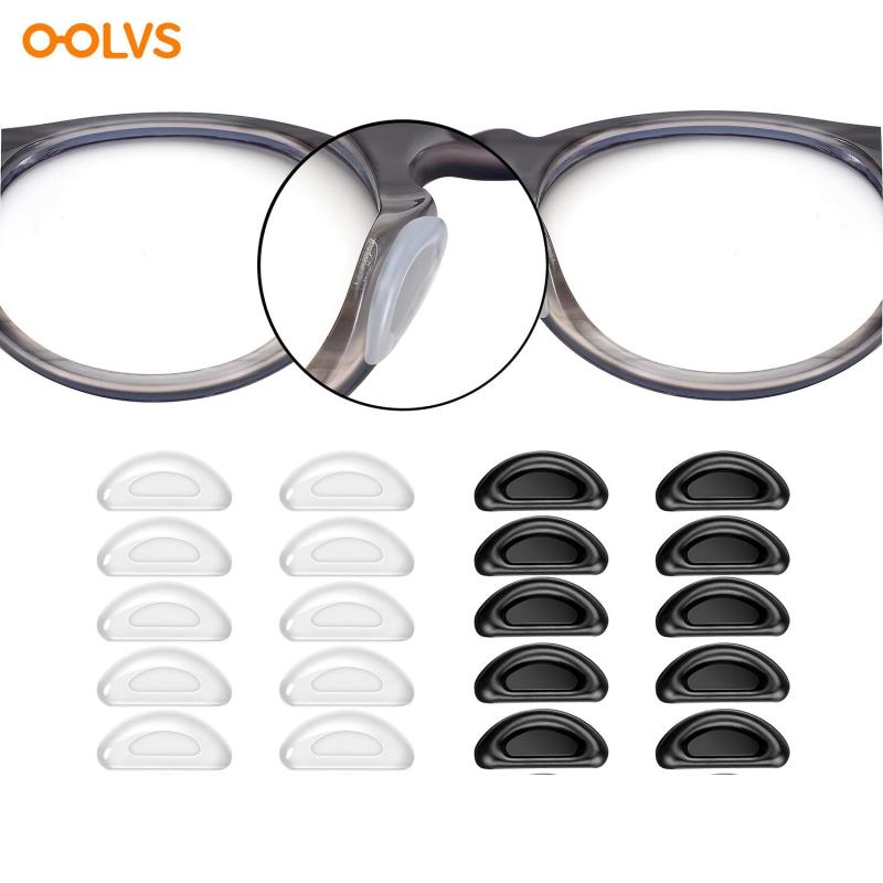 OOLVS Adhesive Nose Pads for Glasses 10 Pairs Set