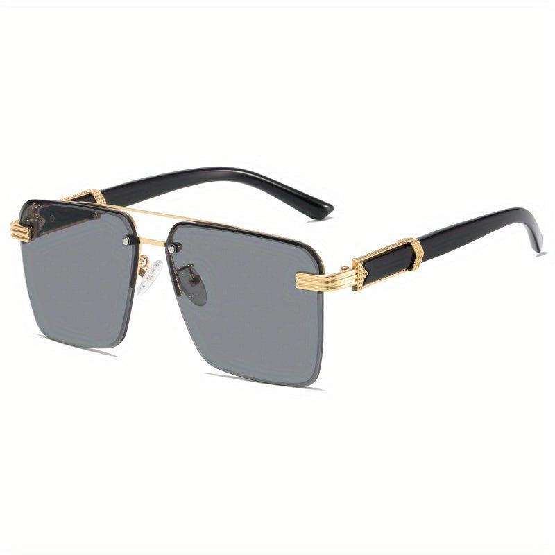 Men's Half Frame Cut Edge Sunglasses UV Protection