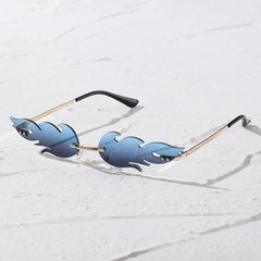 Men's Stylish Bohemian Flame Cat Eye Sunglasses