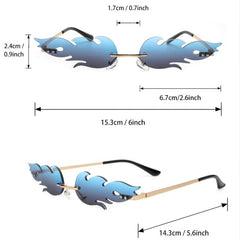 Men's Stylish Bohemian Flame Cat Eye Sunglasses
