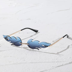 Men's Stylish Bohemian Flame Cat Eye Sunglasses