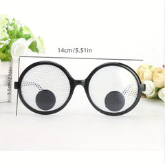 Funny Eyeball Round Frame Glasses for Men