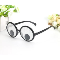 Funny Eyeball Round Frame Glasses for Men