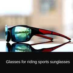 Reflective Lens Sports Glasses with Case