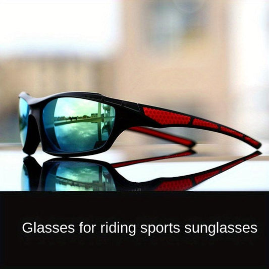 Reflective Lens Sports Glasses with Case