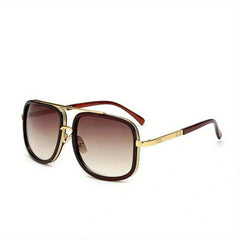 Double Beam Large Frame Sunglasses Thick Frame Beach Glasses