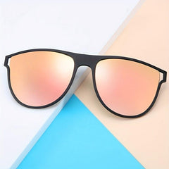 Polarized Clip On Sunglasses UV Protection Flip Up Glasses for Men