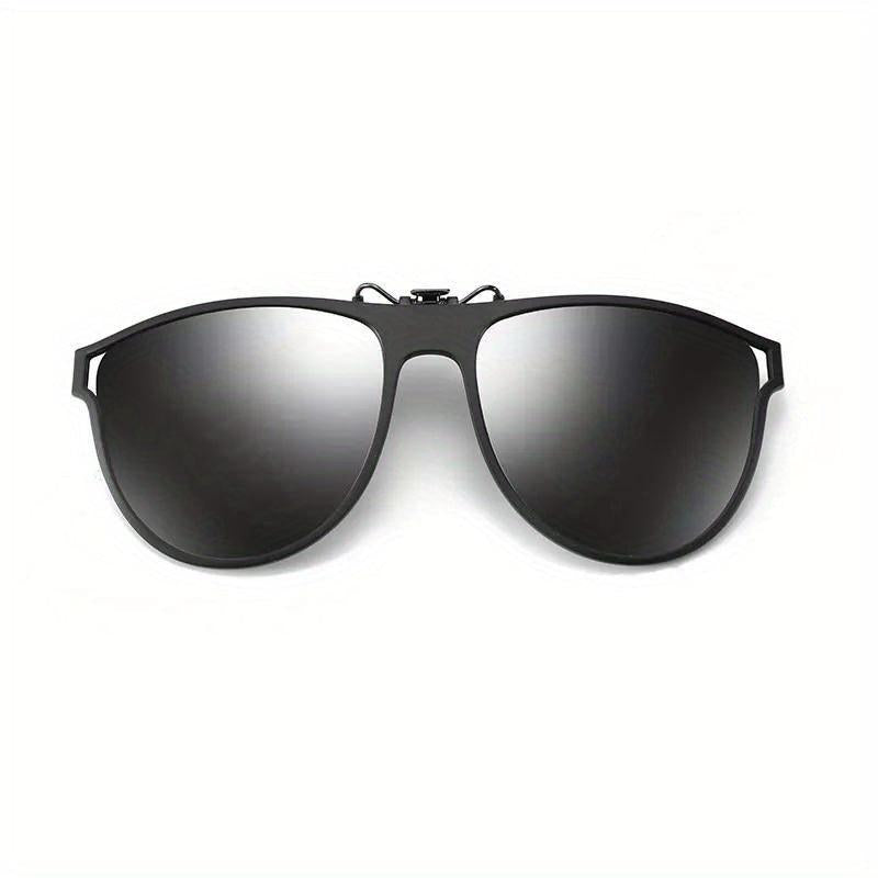 Polarized Clip On Sunglasses UV Protection Flip Up Glasses for Men