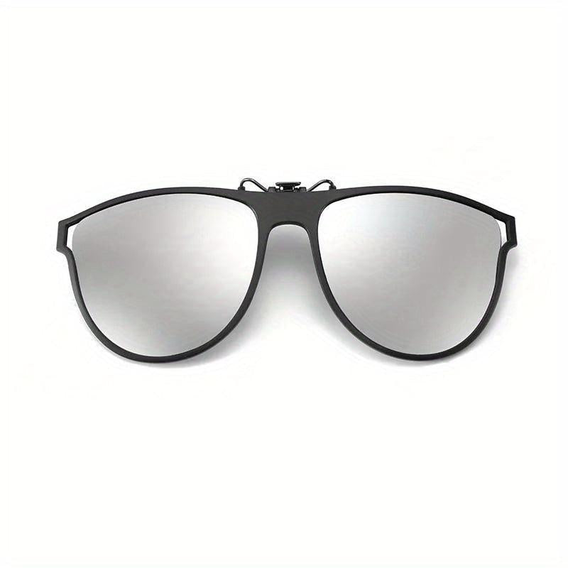 Polarized Clip On Sunglasses UV Protection Flip Up Glasses for Men