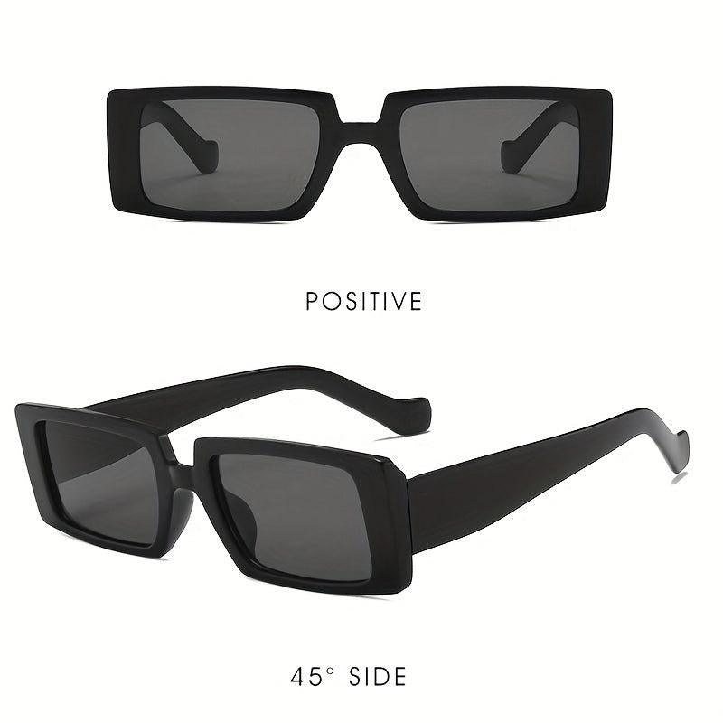 Square Frame Sunglasses Black Polarized Lens UV400