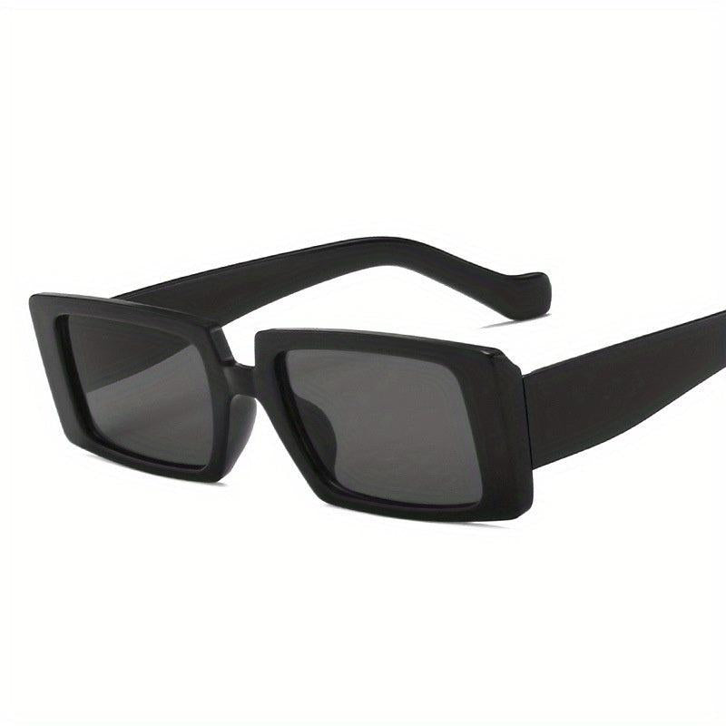 Square Frame Sunglasses Black Polarized Lens UV400
