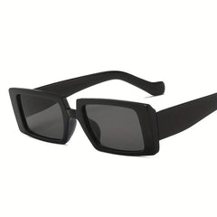 Square Frame Sunglasses Black Polarized Lens UV400