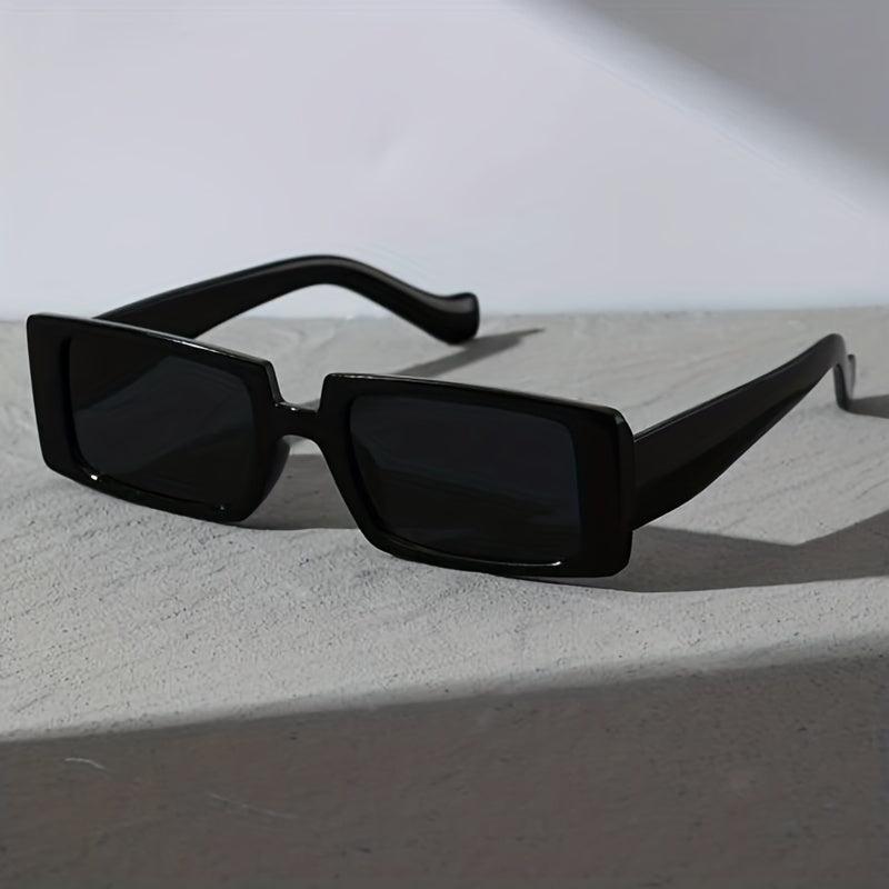 Square Frame Sunglasses Black Polarized Lens UV400