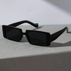 Square Frame Sunglasses Black Polarized Lens UV400