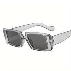 Square Frame Sunglasses Black Polarized Lens UV400