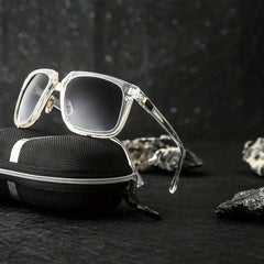 Men's Square Frame Sunglasses Dust Proof Steampunk UV Protection
