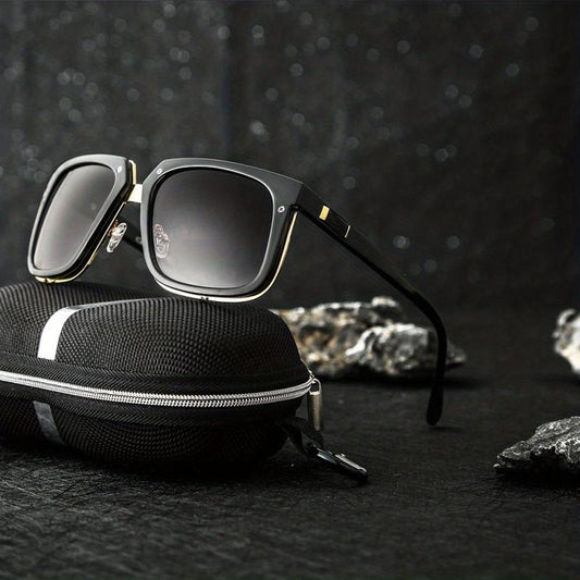 Men's Square Frame Sunglasses Dust Proof Steampunk UV Protection