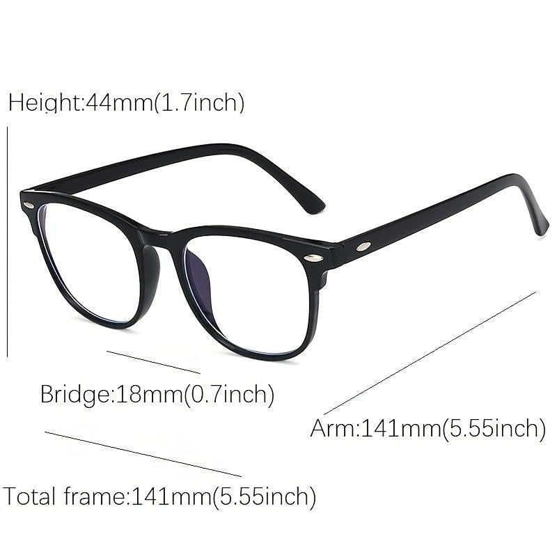 Fashionable Light Blocking Glasses Square Frame